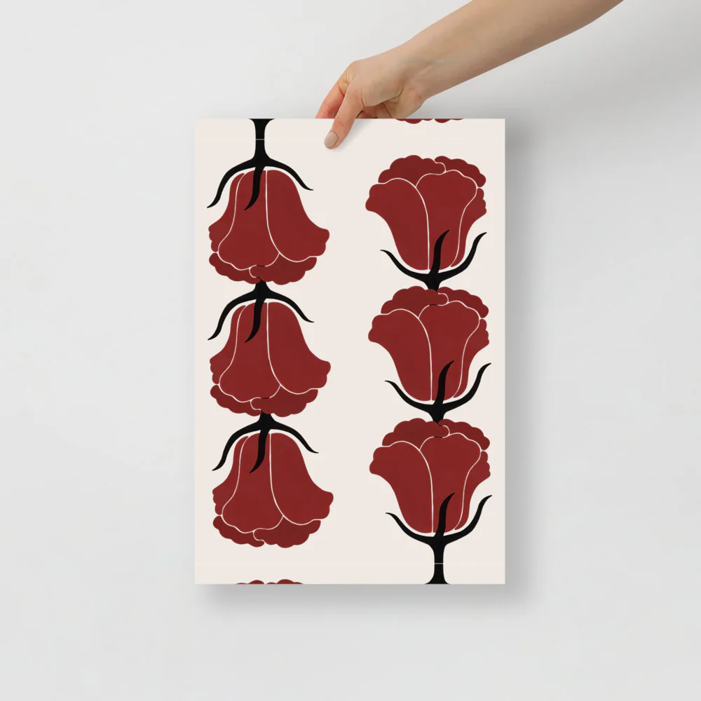 Red Tulips Wall Art - Image 6