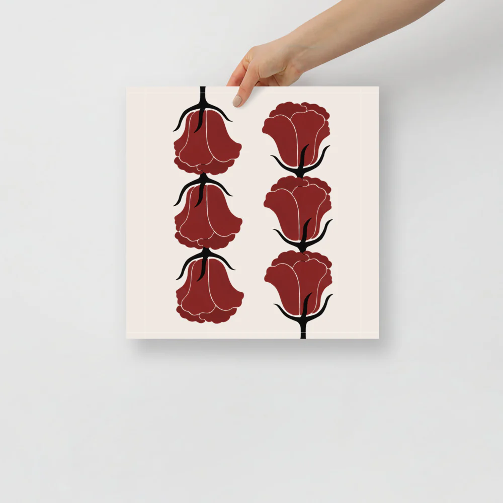Red Tulips Wall Art - Image 7