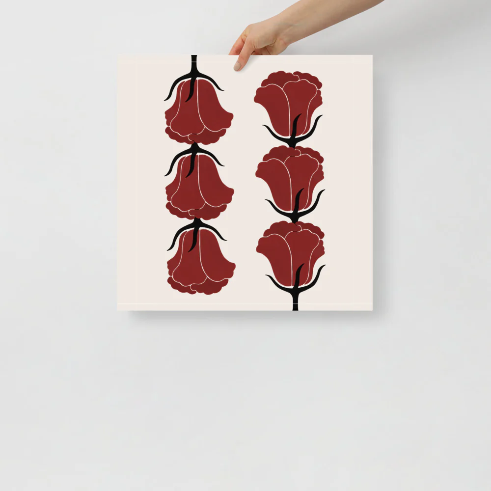 Red Tulips Wall Art - Image 9