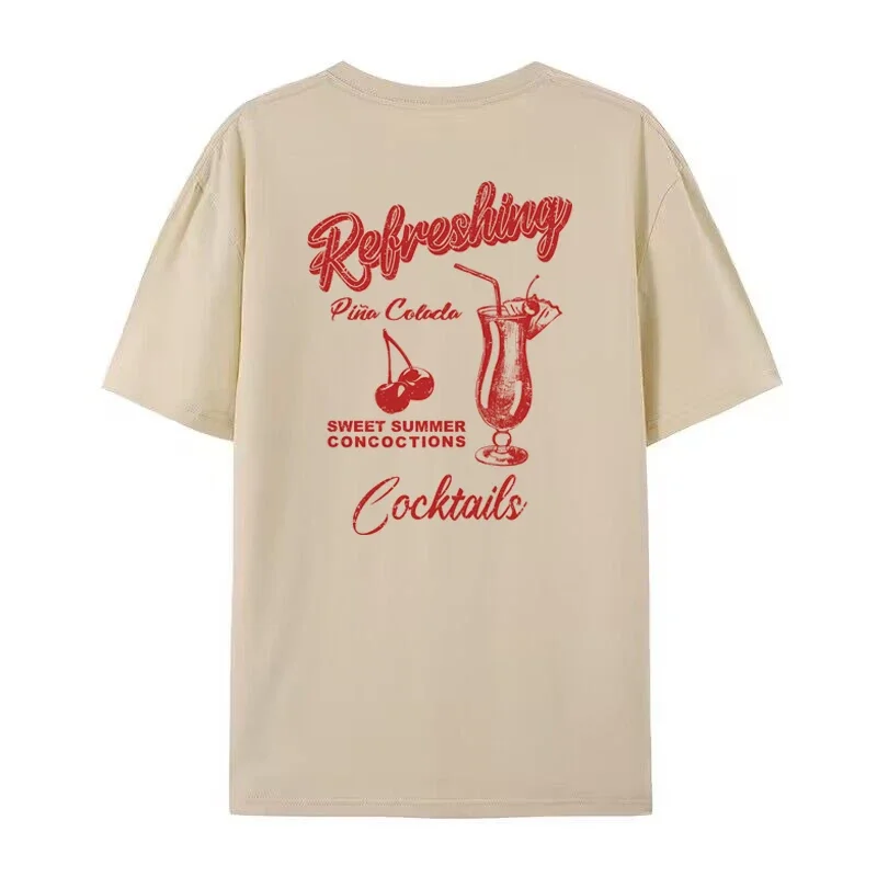 Refreshing Cherry Cocktail T-Shirt - Image 3