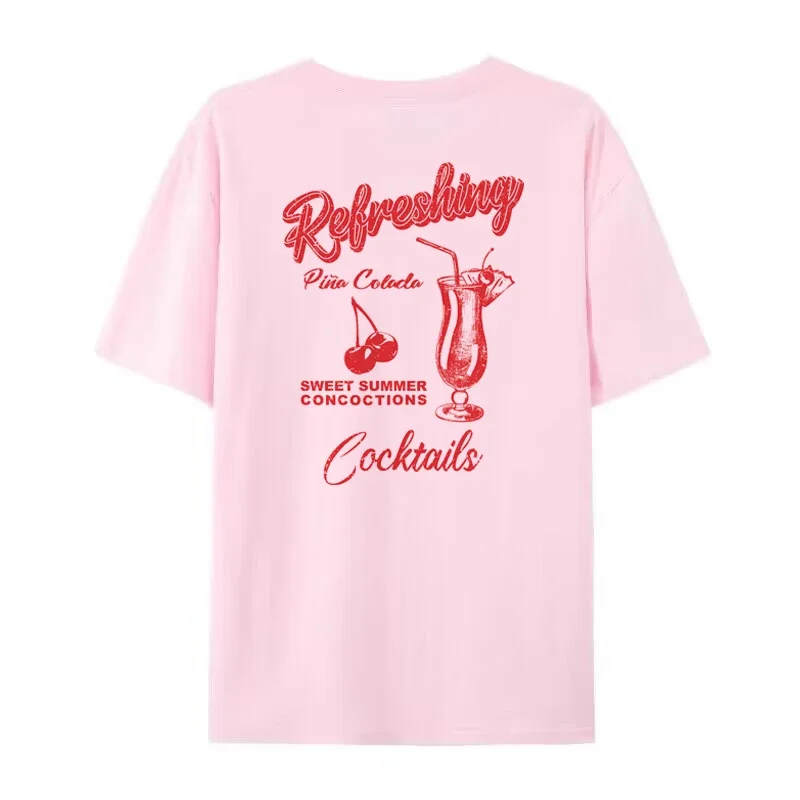 Refreshing Cherry Cocktail T-Shirt - Image 4
