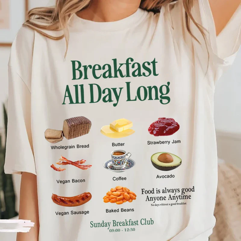 Retro Breakfast Club T-Shirt - Image 4