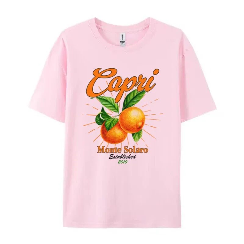 Retro Capri Orange T-Shirt - Image 3