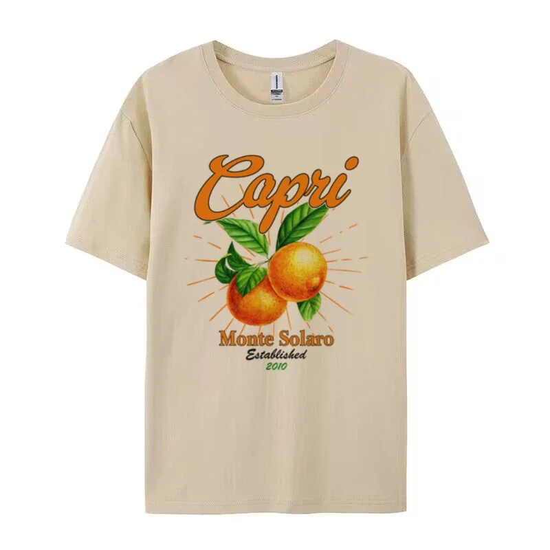 Retro Capri Orange T-Shirt - Image 4
