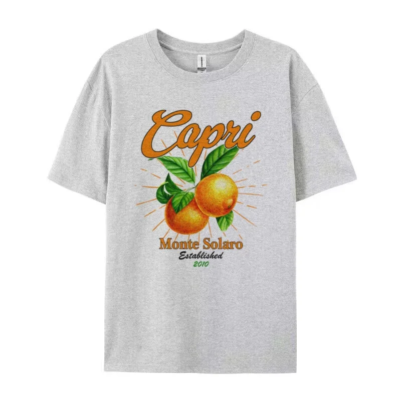 Retro Capri Orange T-Shirt - Image 5