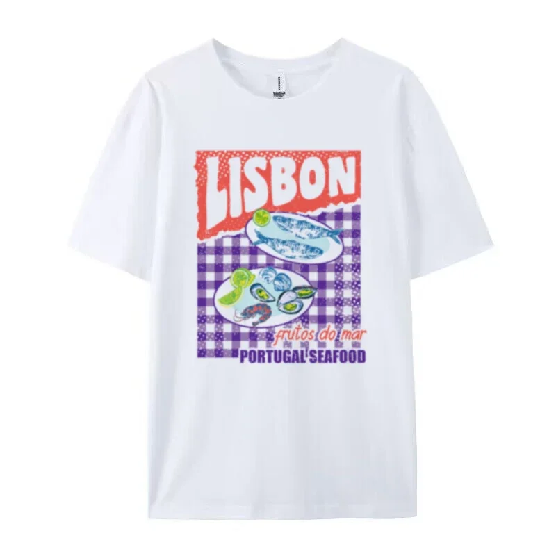 Retro Lisbon Seafood Graphic Tee
