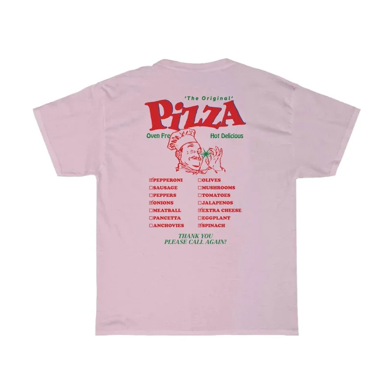 Retro Napoli Pizza Print T-Shirt - Image 4