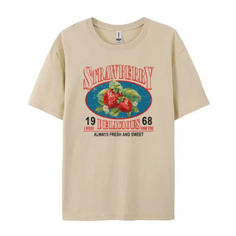 Retro Strawberry Graphic T-Shirt