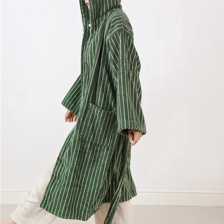 Retro Stripe Bath Robe - Image 15