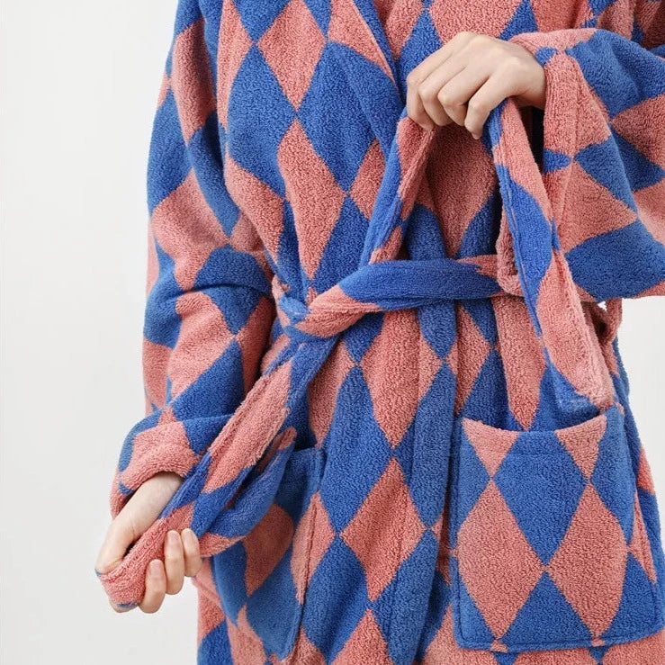 Retro Stripe Bath Robe - Image 22