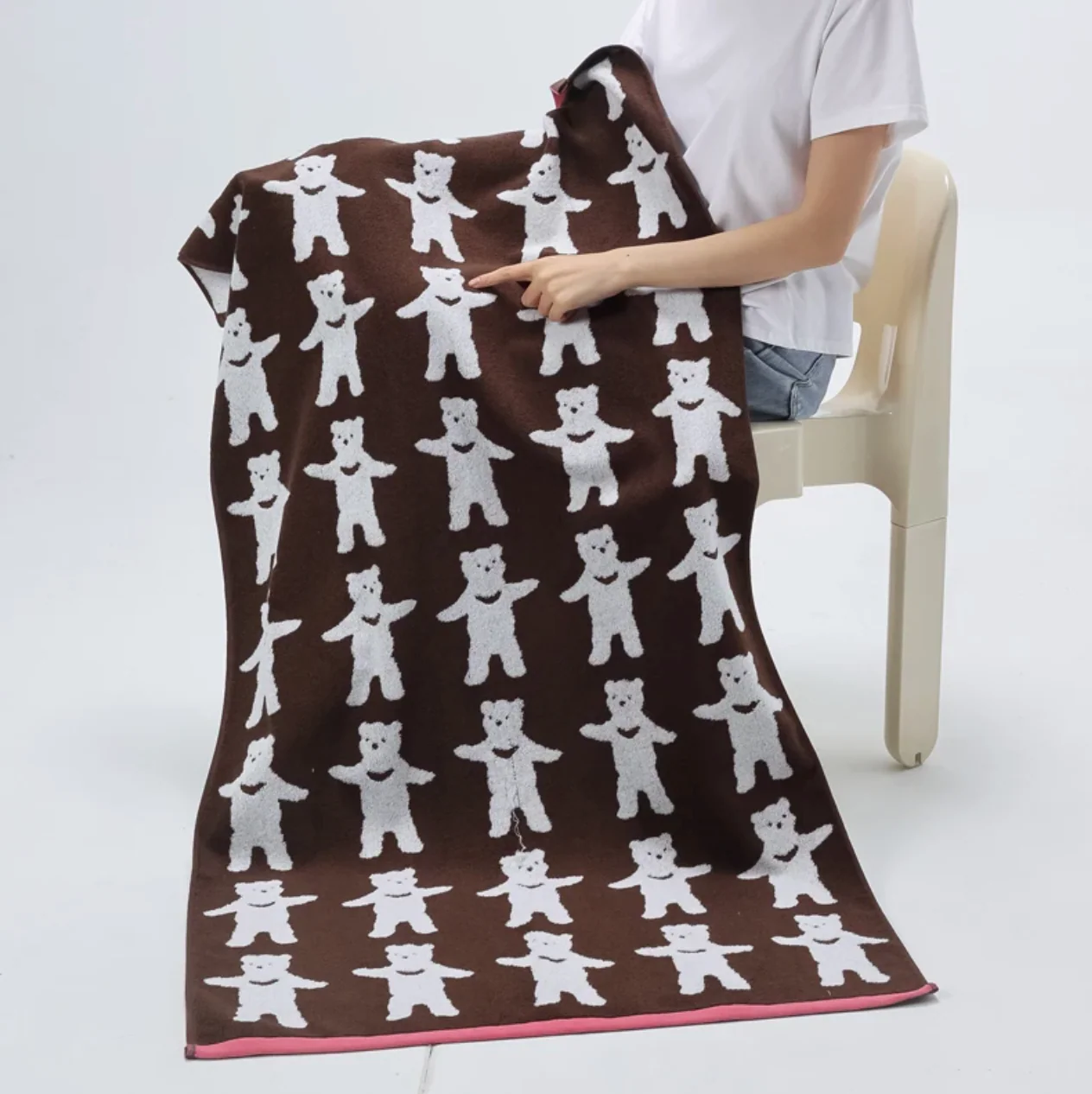 Reversible Animal Print Cotton Towel - Image 10