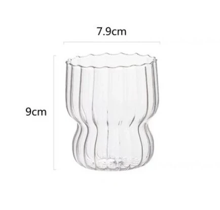 RIBBED CHUBBY GLASS CUP - Image 10