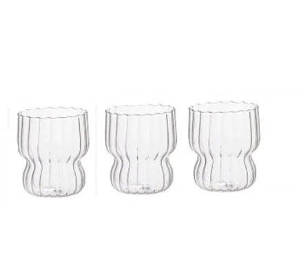 RIBBED CHUBBY GLASS CUP - Image 12