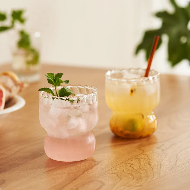 RIBBED CHUBBY GLASS CUP - Image 2