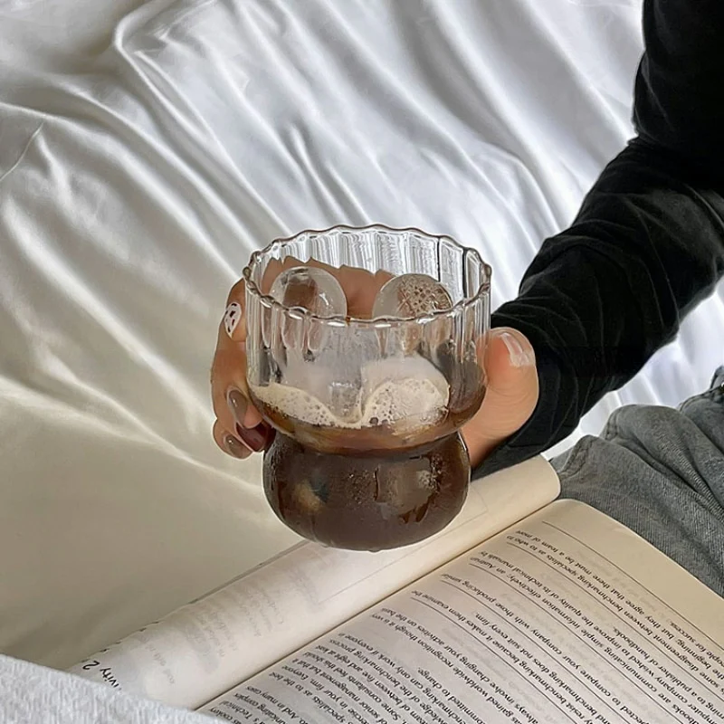 RIBBED CHUBBY GLASS CUP - Image 8