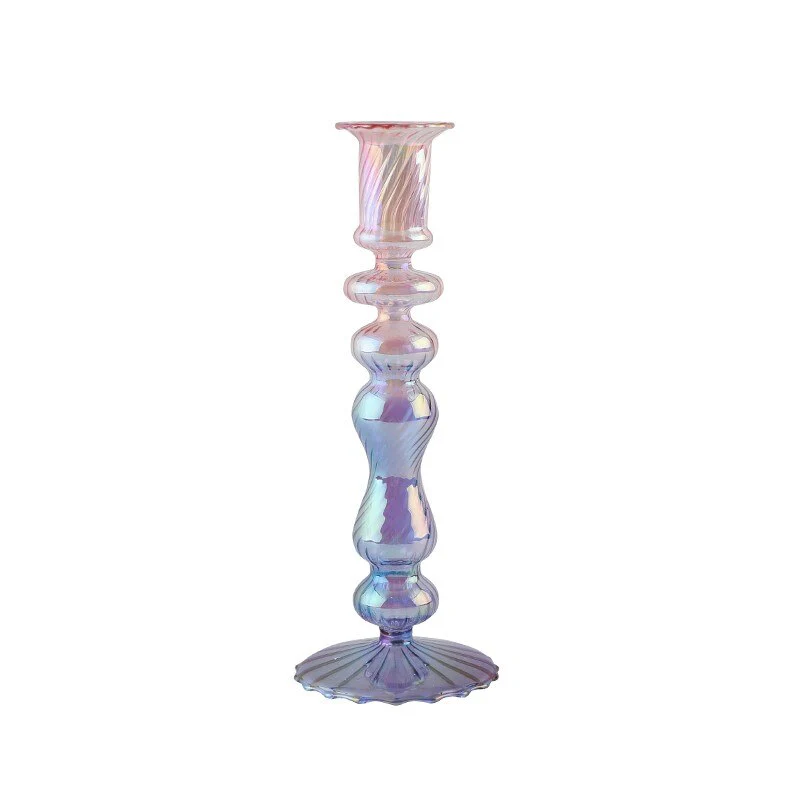 Ribbed Glass Candleholders - Mermaid - Image 25