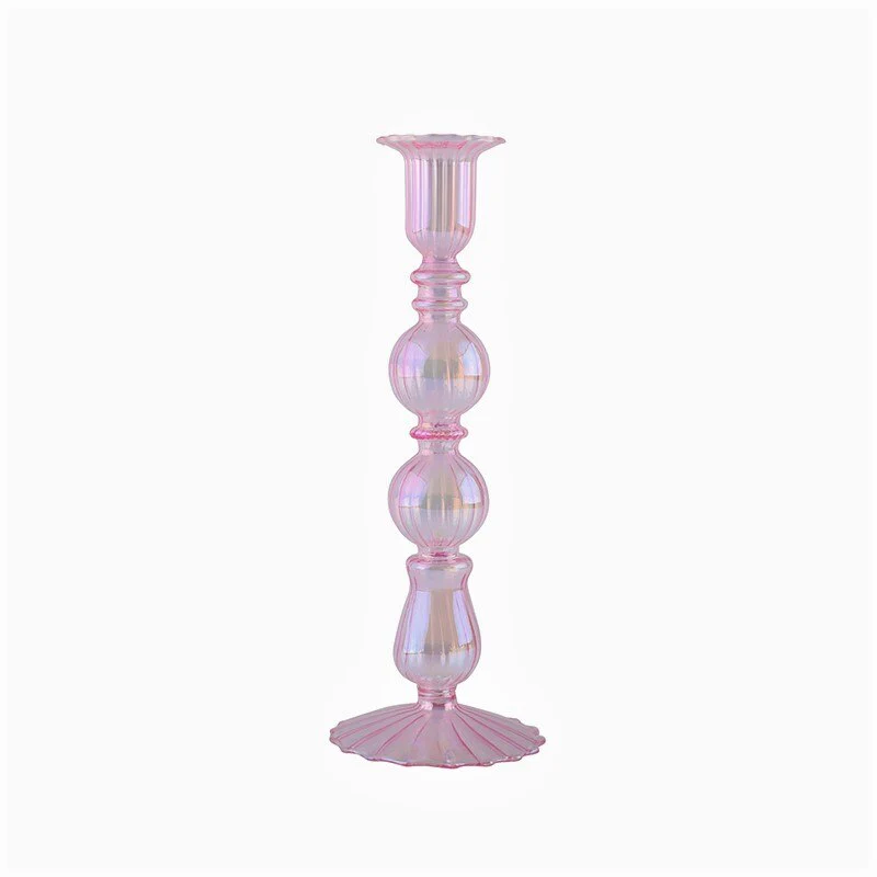Ribbed Glass Candleholders - Mermaid - Image 27