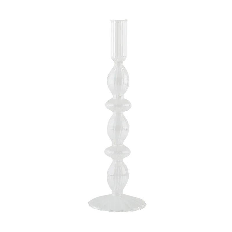 Ribbed Glass Candleholders - Pastel - Image 15