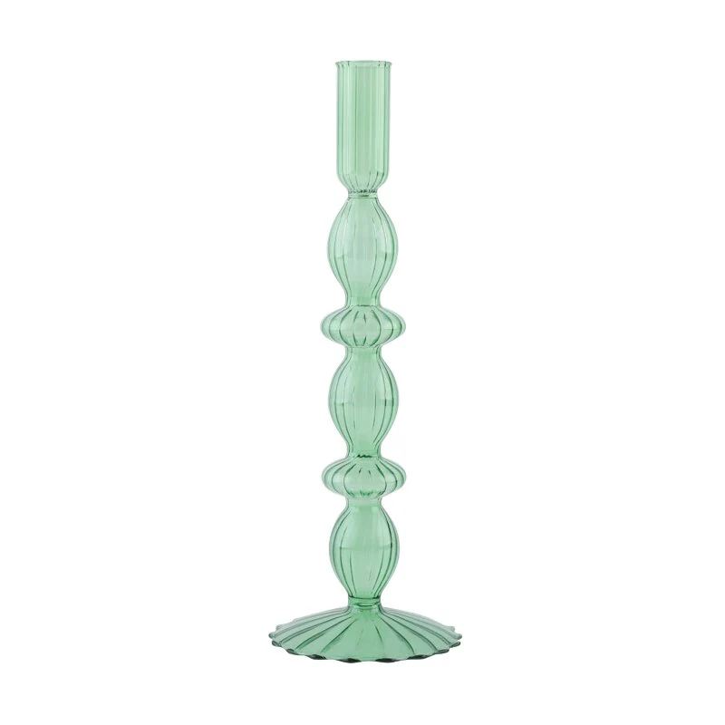 Ribbed Glass Candleholders - Pastel - Image 16