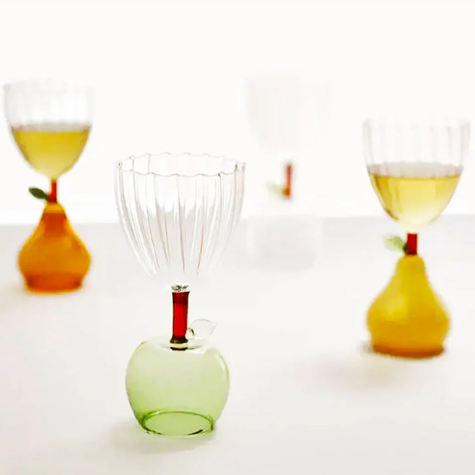 Ribbed Goblet with Fruit Handle - Image 2