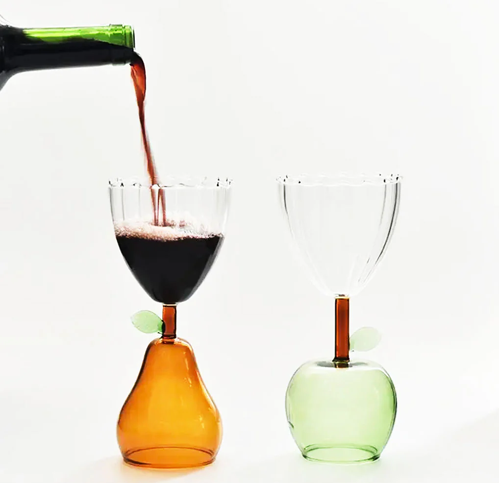 Ribbed Goblet with Fruit Handle - Image 4
