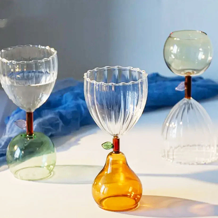 Ribbed Goblet with Fruit Handle - Image 7