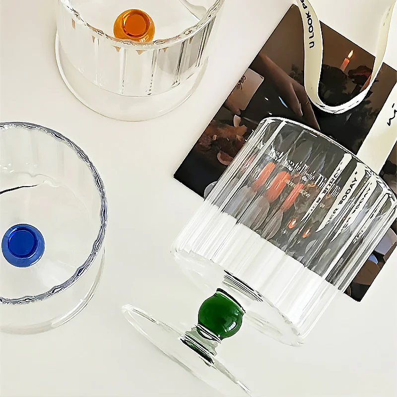 Ribbed Straight Glass Cup - Image 3