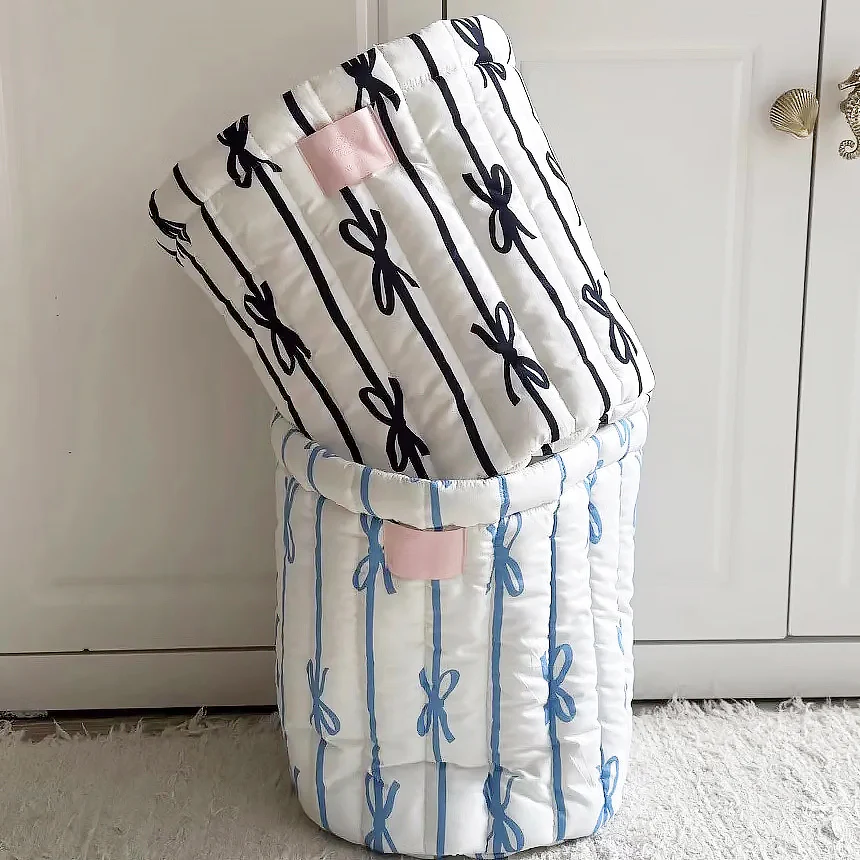Ribbon Stripe Cotton Storage