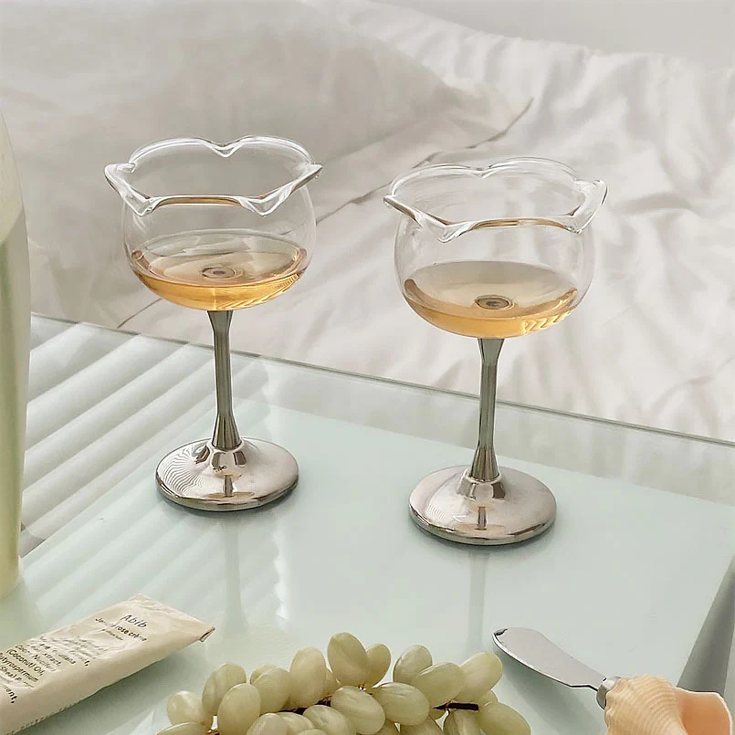 Rosy Petal-Like Glassware - Image 6