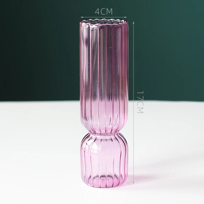 Scallop Cylinder Glass Vase - Image 12