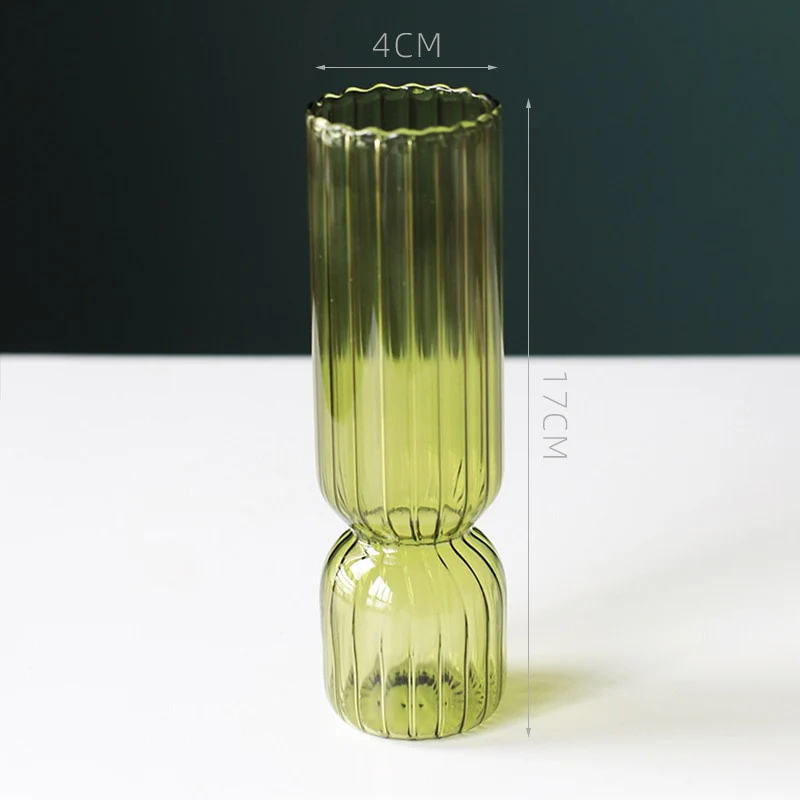 Scallop Cylinder Glass Vase - Image 13