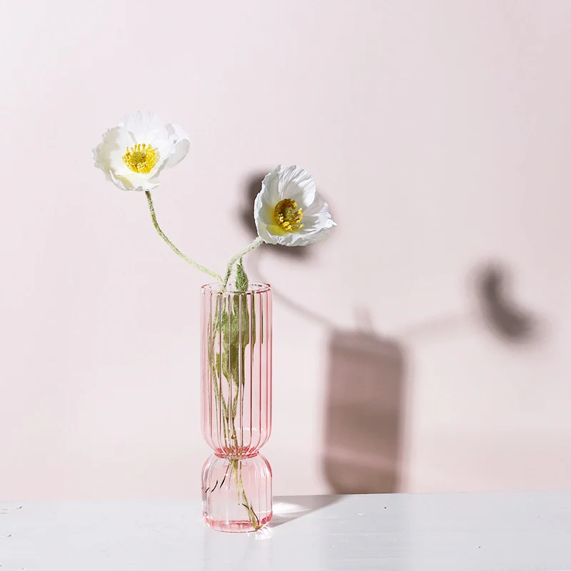 Scallop Cylinder Glass Vase - Image 7