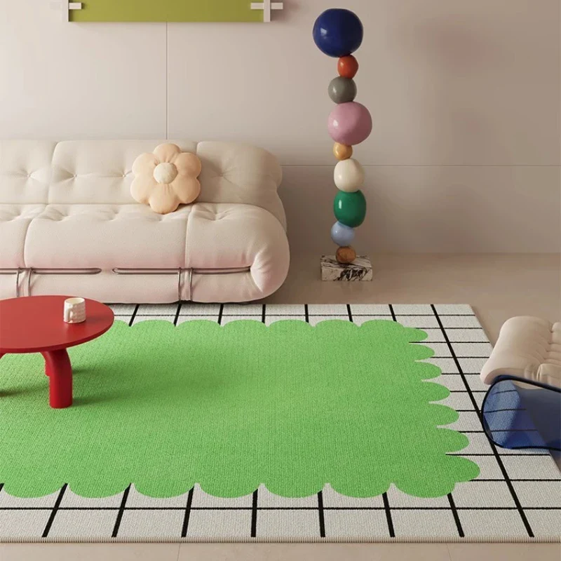 Scallop & Grid Tufted Rug - Image 2