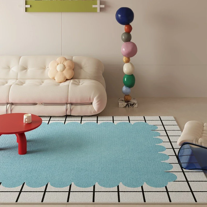 Scallop & Grid Tufted Rug - Image 4