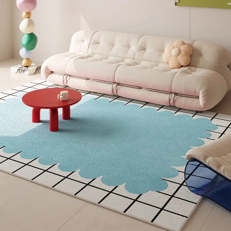 Scallop & Grid Tufted Rug - Image 5