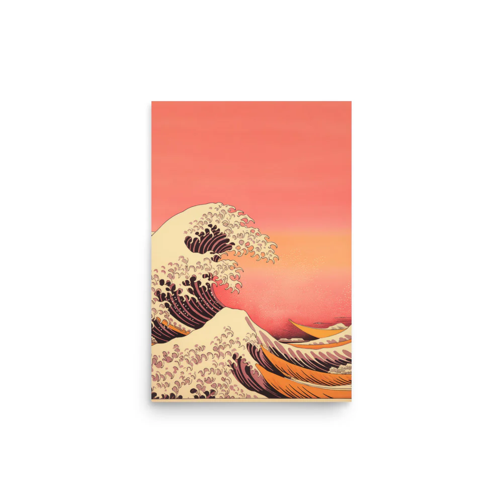 Seawaves under the sunset - Image 4