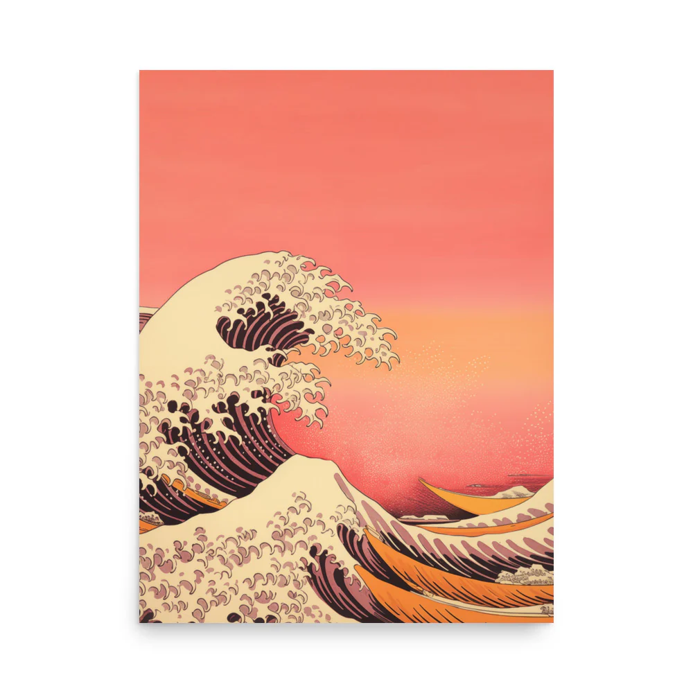 Seawaves under the sunset - Image 6
