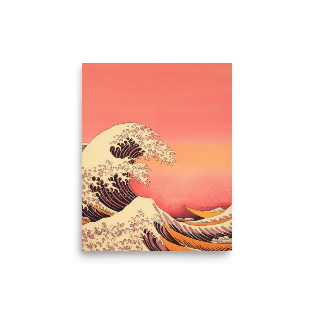 Seawaves under the sunset - Image 9