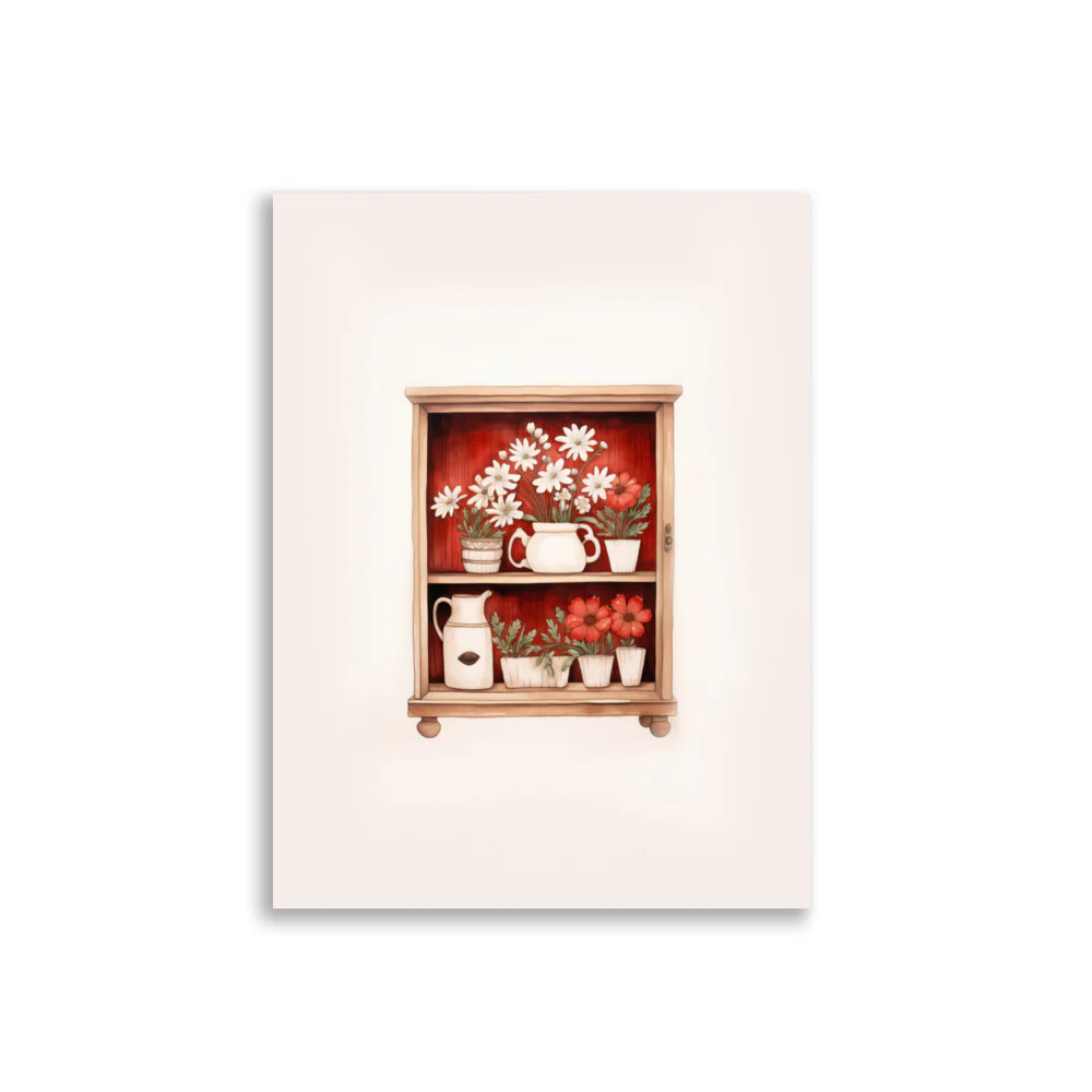 Shelf with Flowers - Image 3