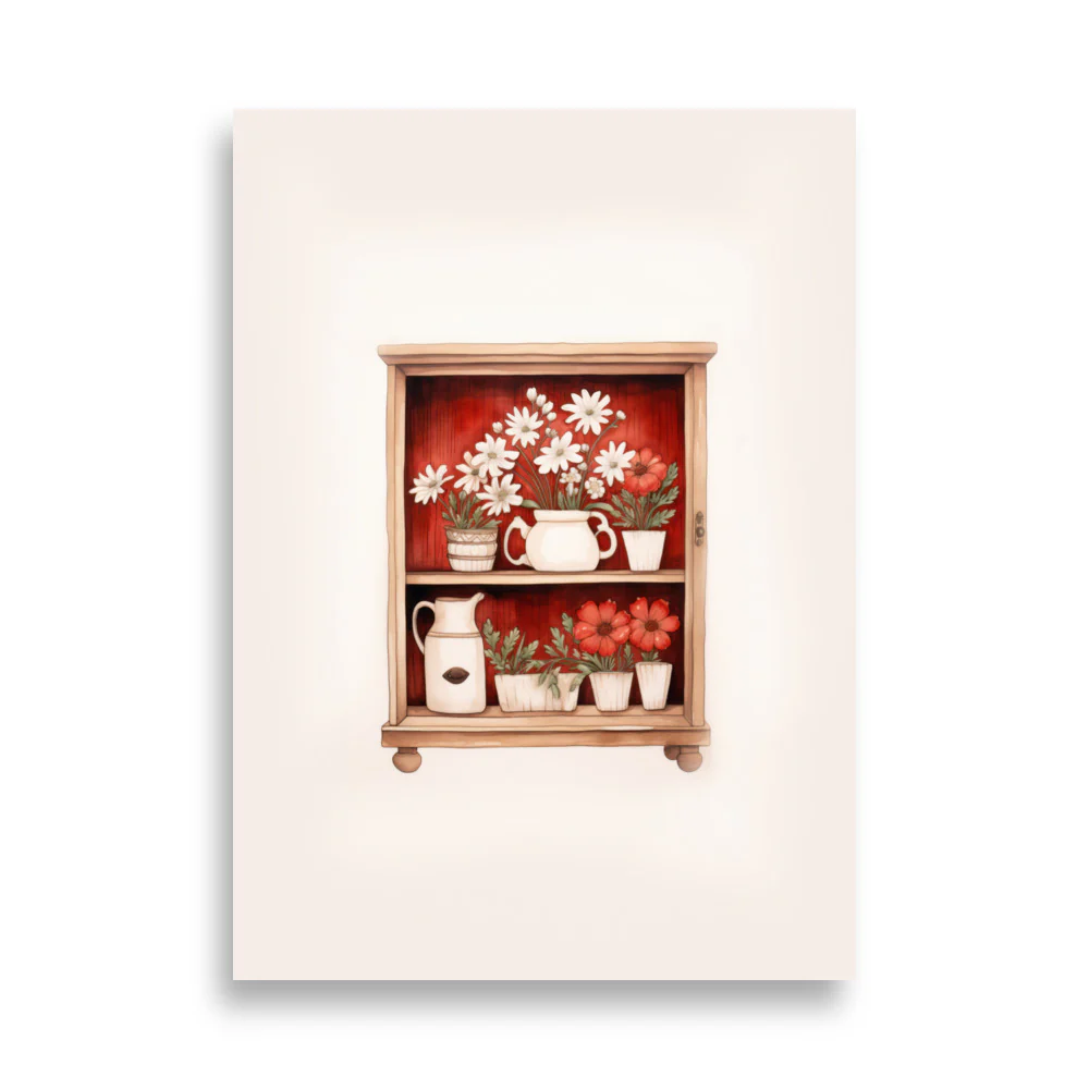 Shelf with Flowers - Image 4