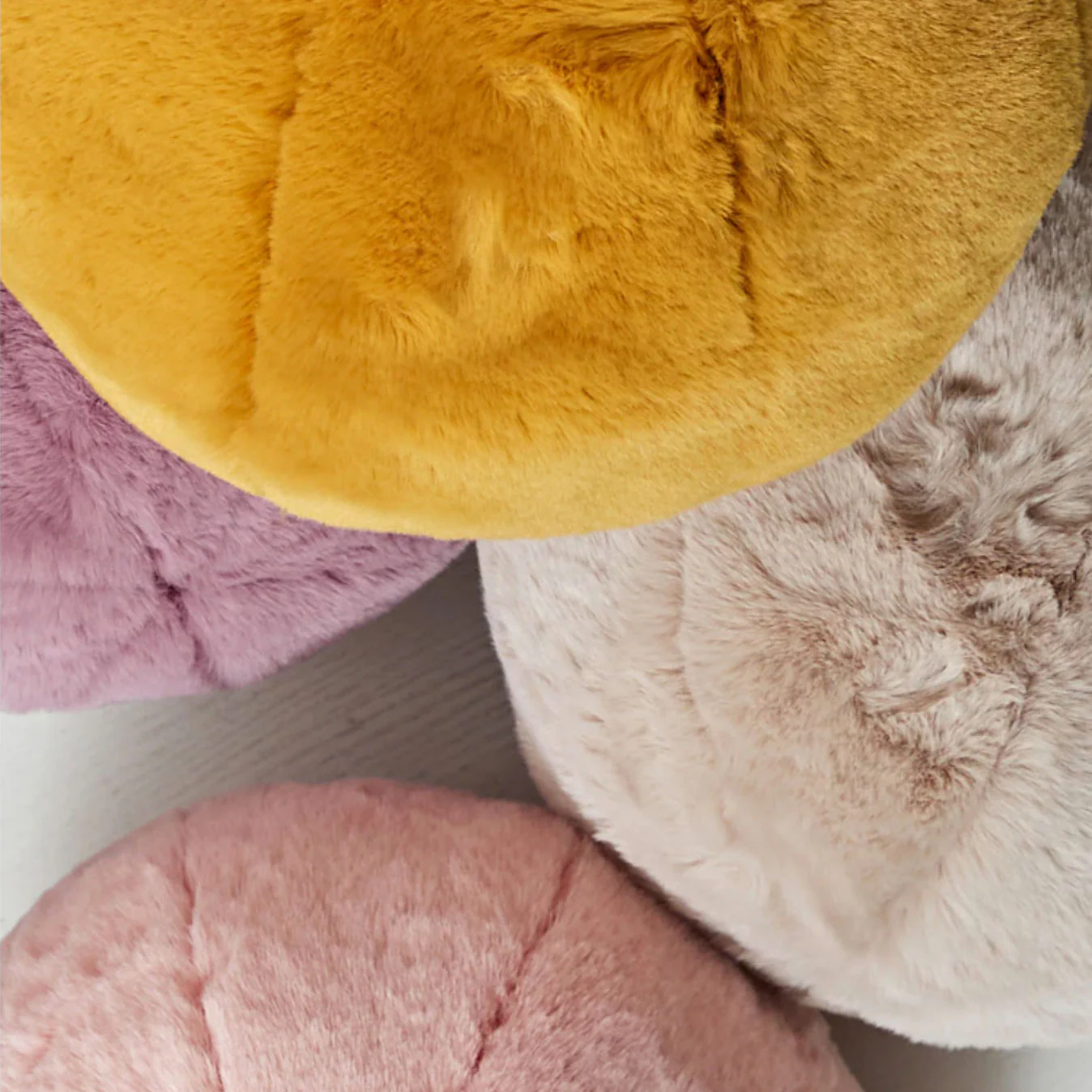 Short Fur Ball Pillow - Image 5