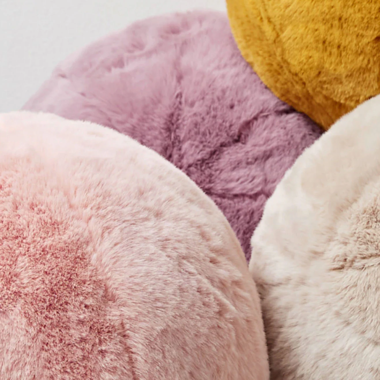 Short Fur Ball Pillow - Image 6