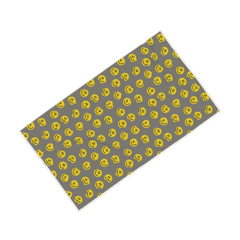 Smiley Bath Towel - Grey - Image 3