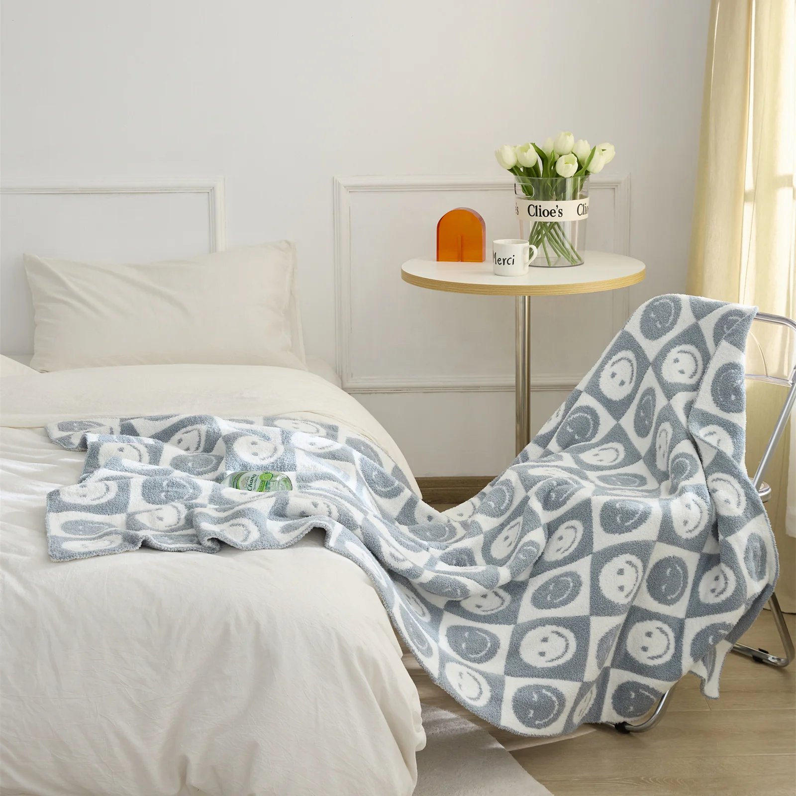 Smiley Checkered Blanket - Image 15