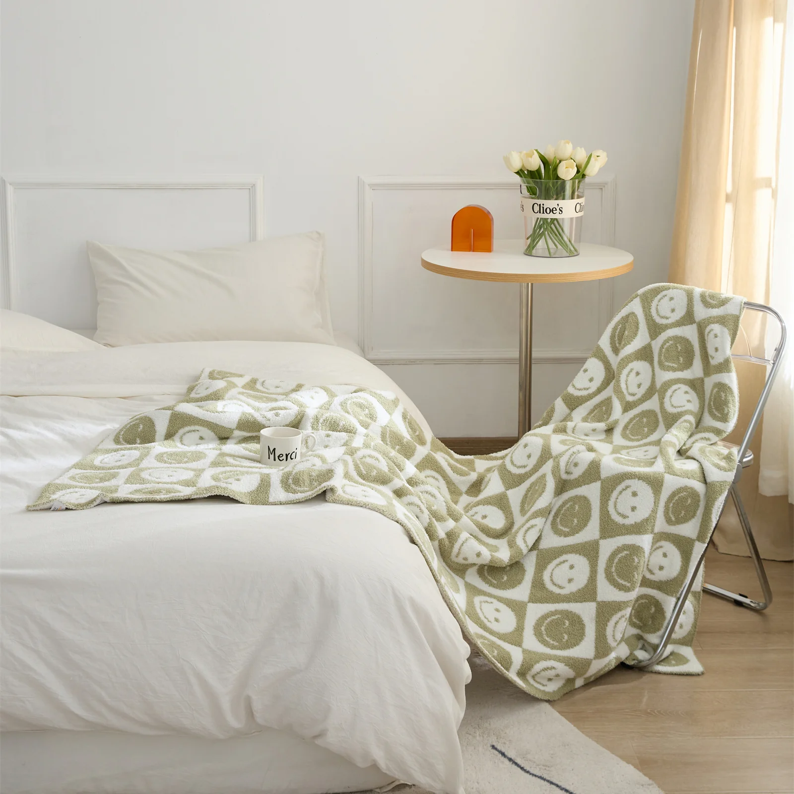 Smiley Checkered Blanket - Image 17