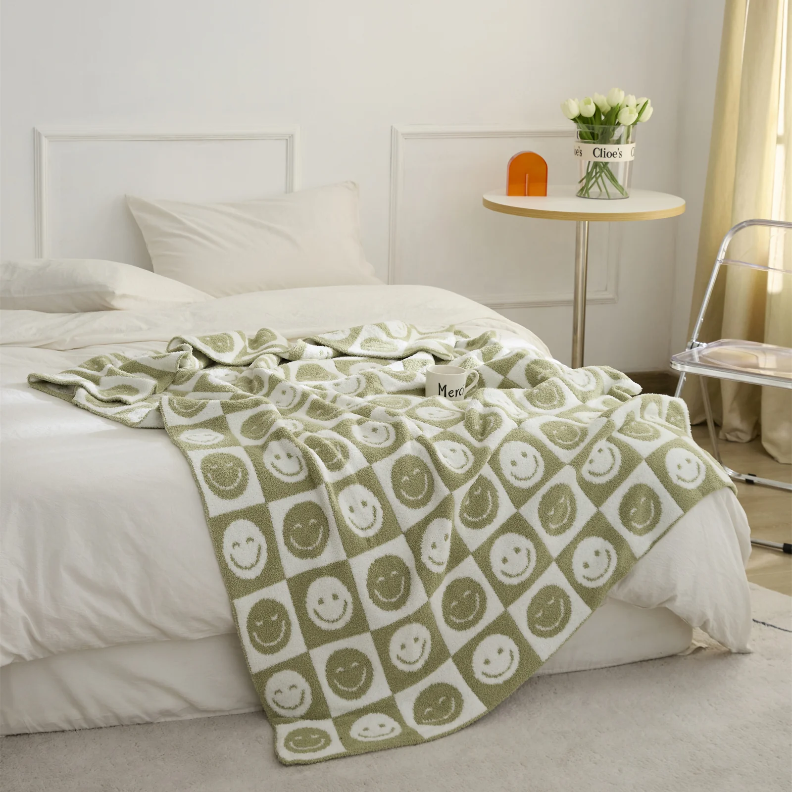 Smiley Checkered Blanket - Image 18