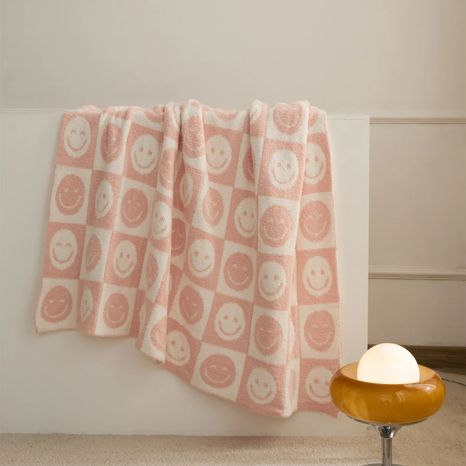 Smiley Checkered Blanket - Image 2