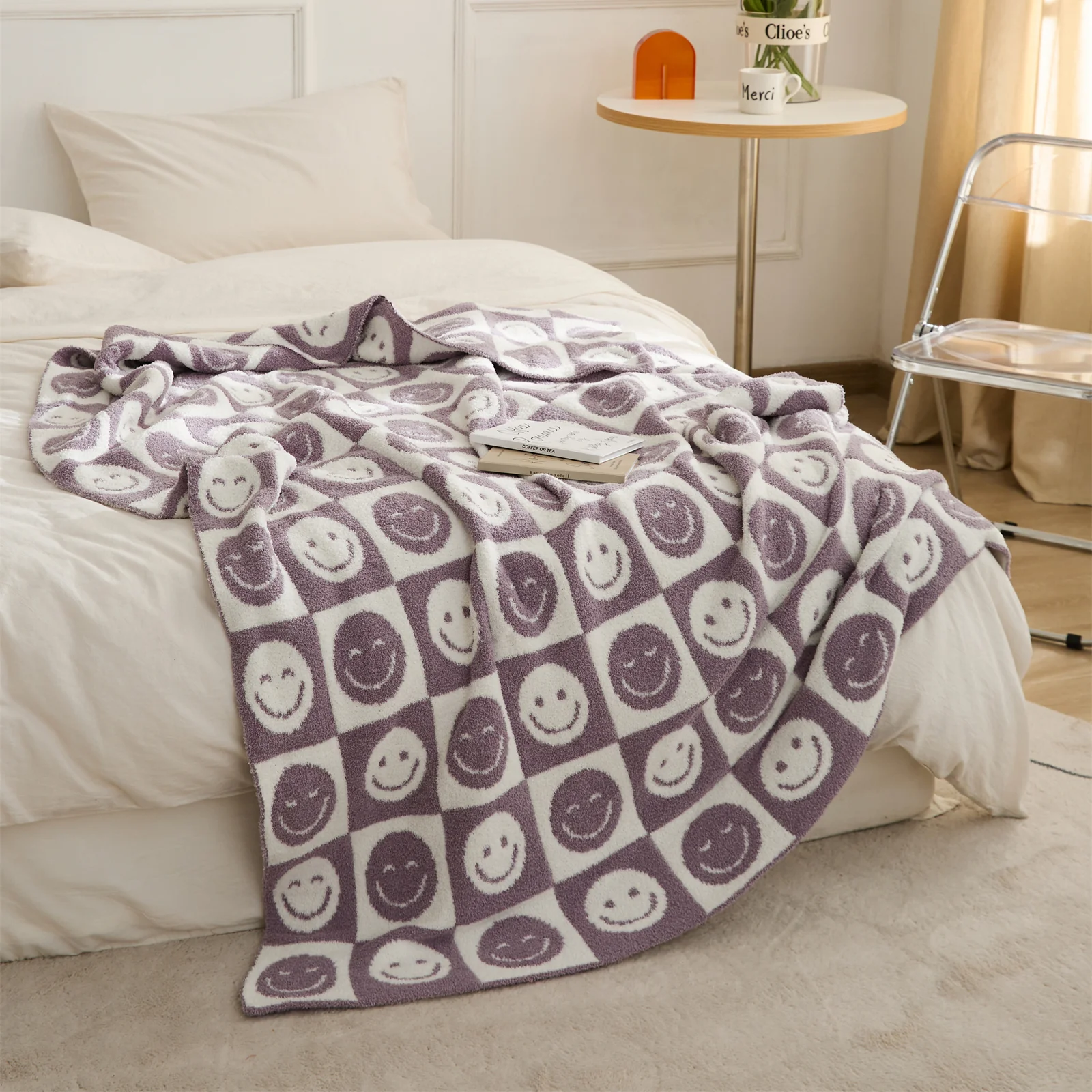 Smiley Checkered Blanket - Image 20