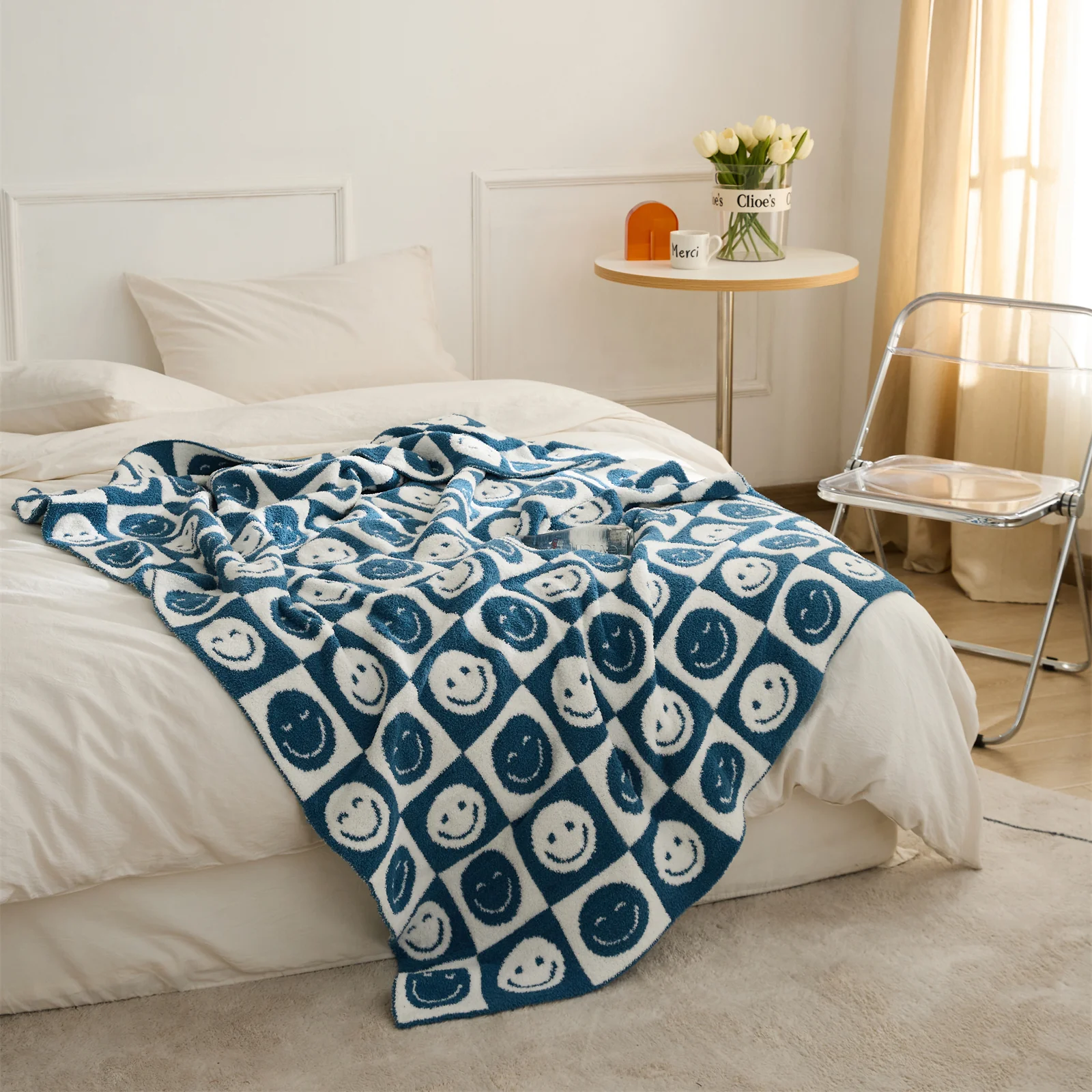 Smiley Checkered Blanket - Image 21