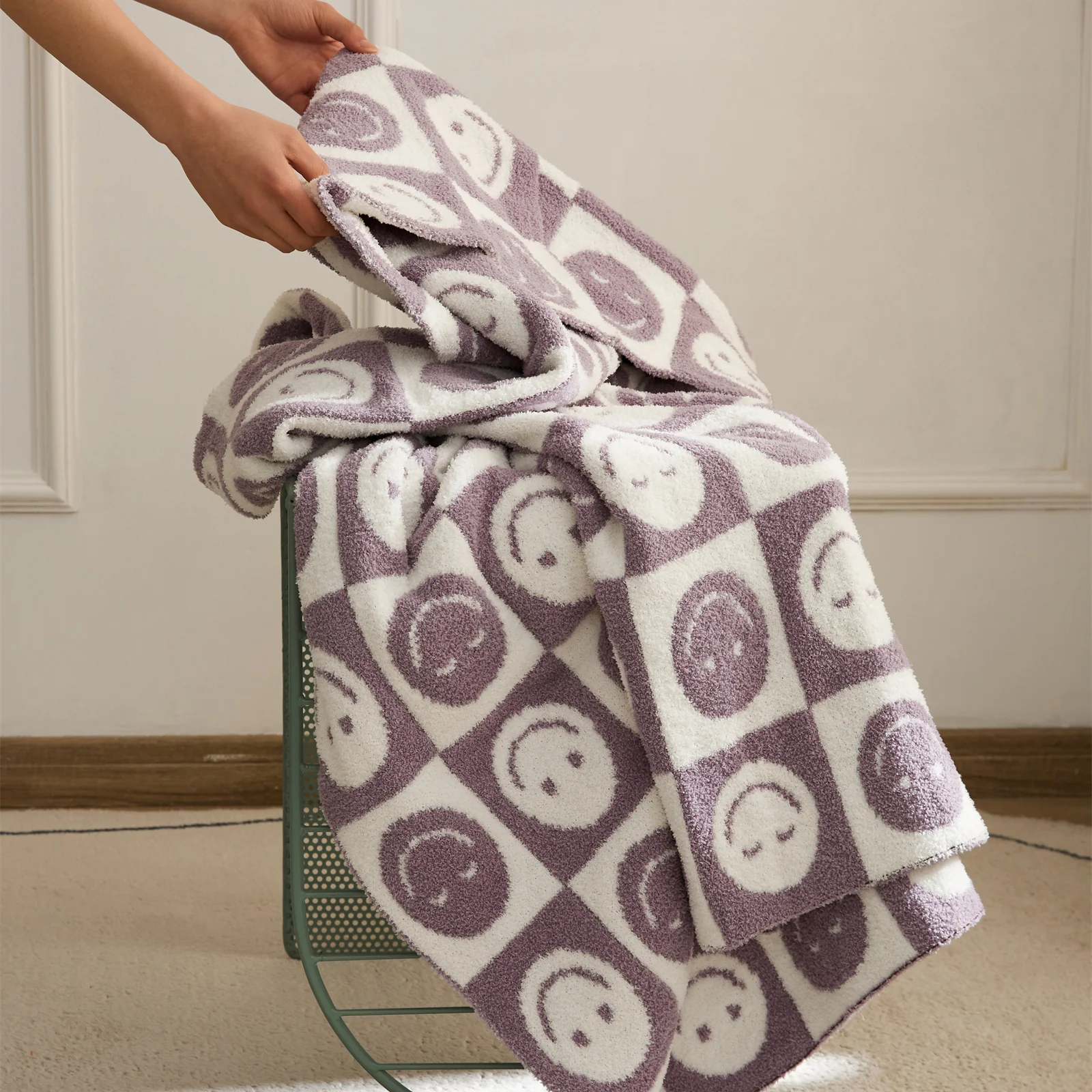 Smiley Checkered Blanket - Image 23